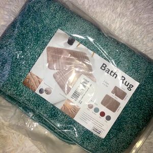 2 Turquoise Bathroom Matts